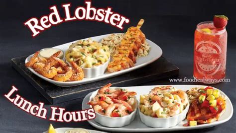 Red Lobster weekend lunch menu